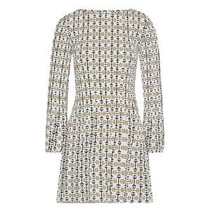 Brand New Maje Rockina Mini Dress Blanc/Nior Size 38